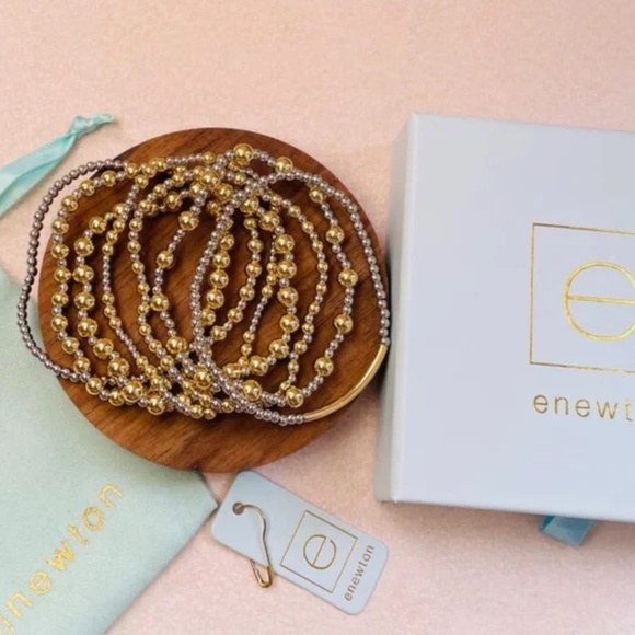 Enewton Two-tone Bead Bracelet Set - Picture 2 of 3